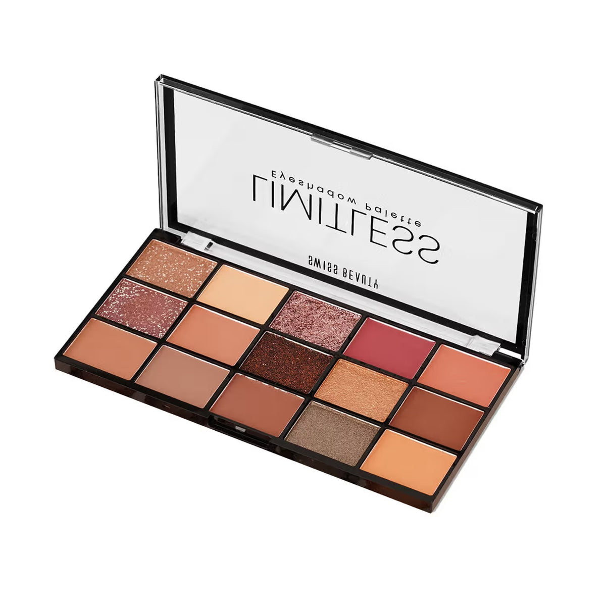 Swiss Beauty Limitless Eyeshadow Palette - Mattes, Shimmers & Metallics - 01 Stargaze