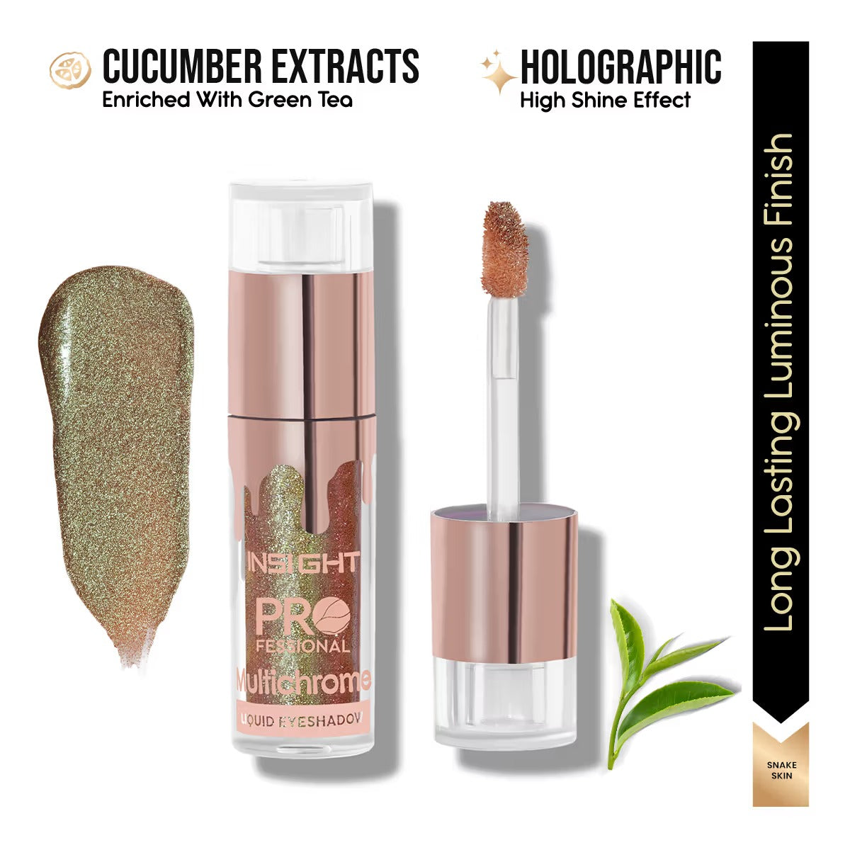 Insight Cosmetics Professional Multichrome Liquid Eyeshadow, (04 - Snake Skin) - [5g]