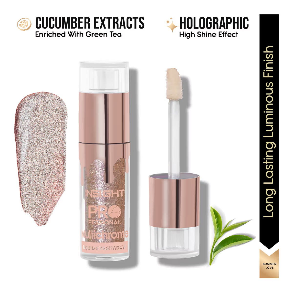 Insight Cosmetics Professional Multichrome Liquid Eyeshadow, (09 - Summer Love) - [5g]