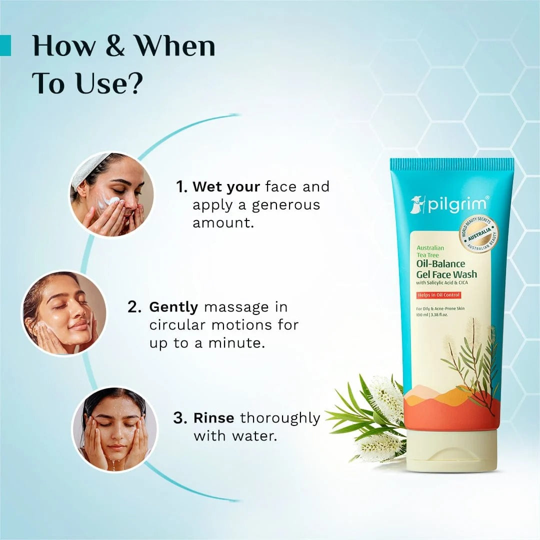 Pilgrim Tea Tree Purifying Gel Face Wash