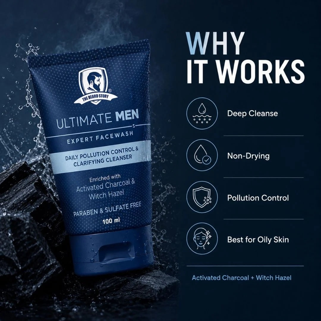 Facewash with Activated Charcoal For Men