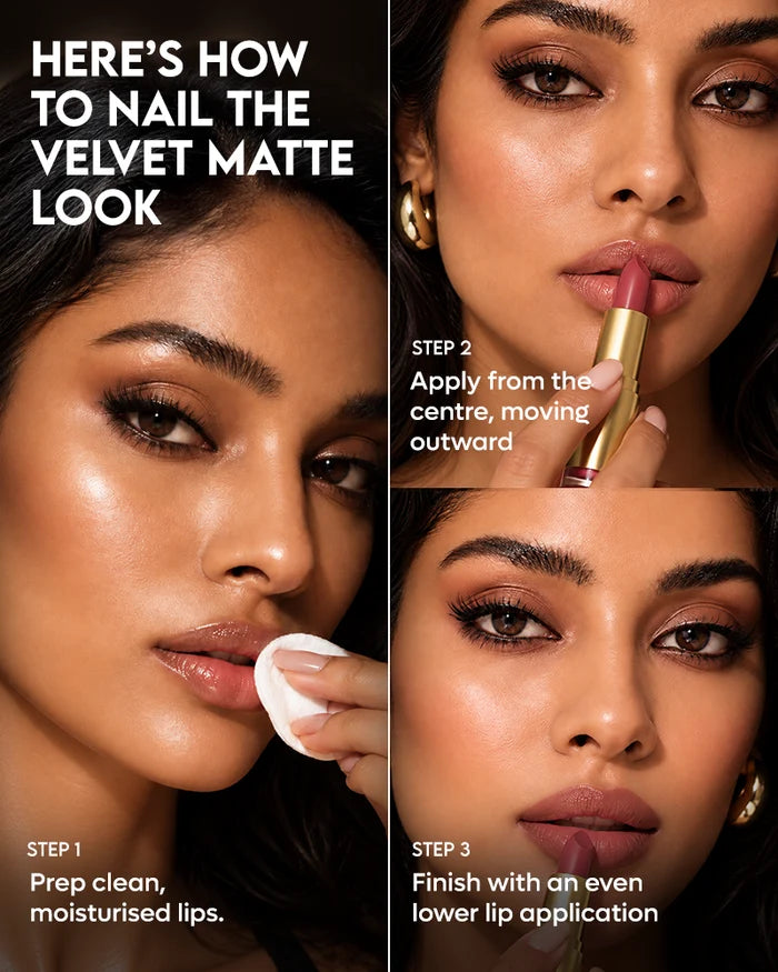 Colorbar Velvet Matte Lipstick – Creme Up | Smooth Matte Lip Colour