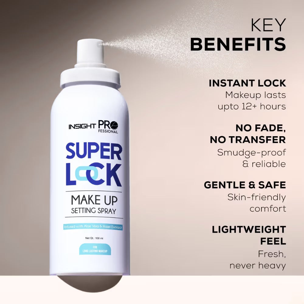 Insight Cosmetics Professional Super Lock Makeup Setting Spray - [100ml]
