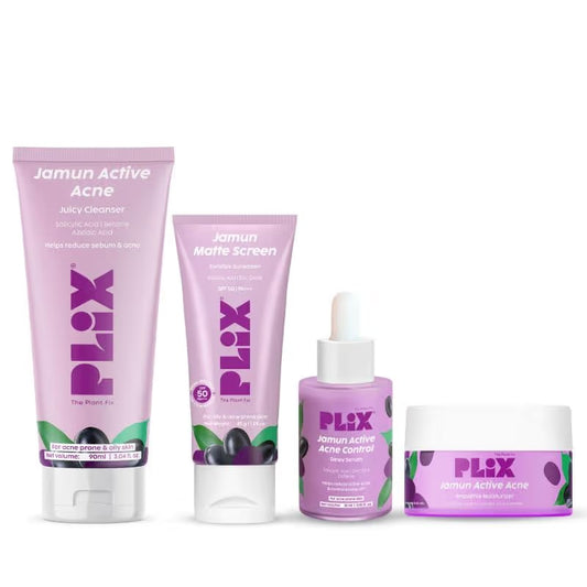 Plix Jamun Active Acne Combo Controls Excess Oil - For Oily & Acne-Prone Skin