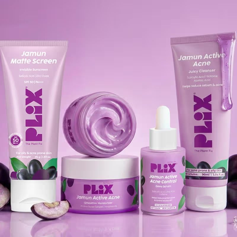 Plix Jamun Active Acne Combo Controls Excess Oil - For Oily & Acne-Prone Skin