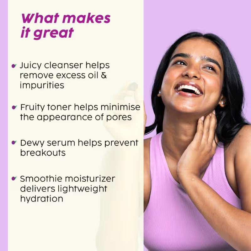 Plix Jamun Active Acne Combo Controls Excess Oil - For Oily & Acne-Prone Skin