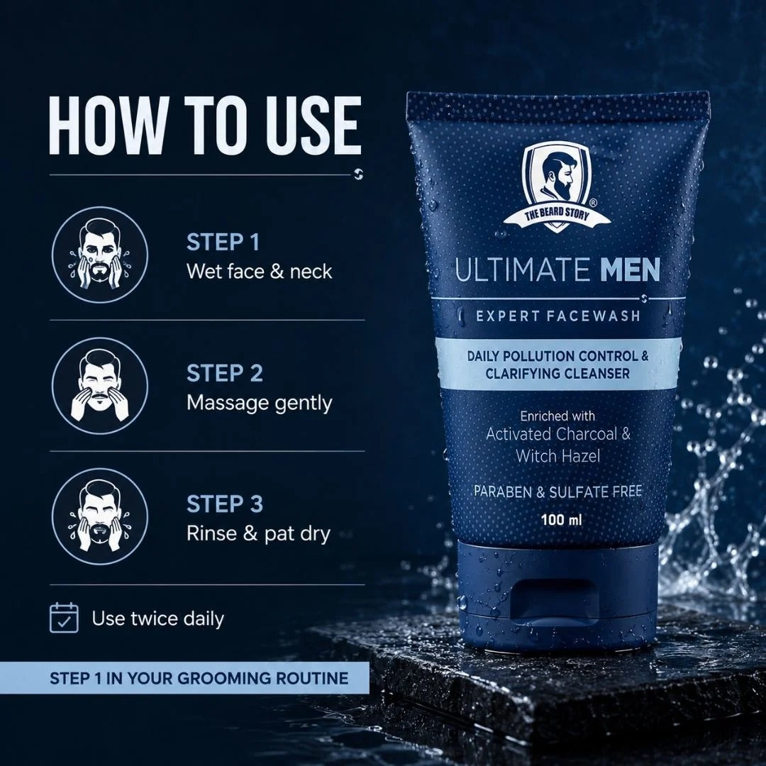 Facewash with Activated Charcoal For Men