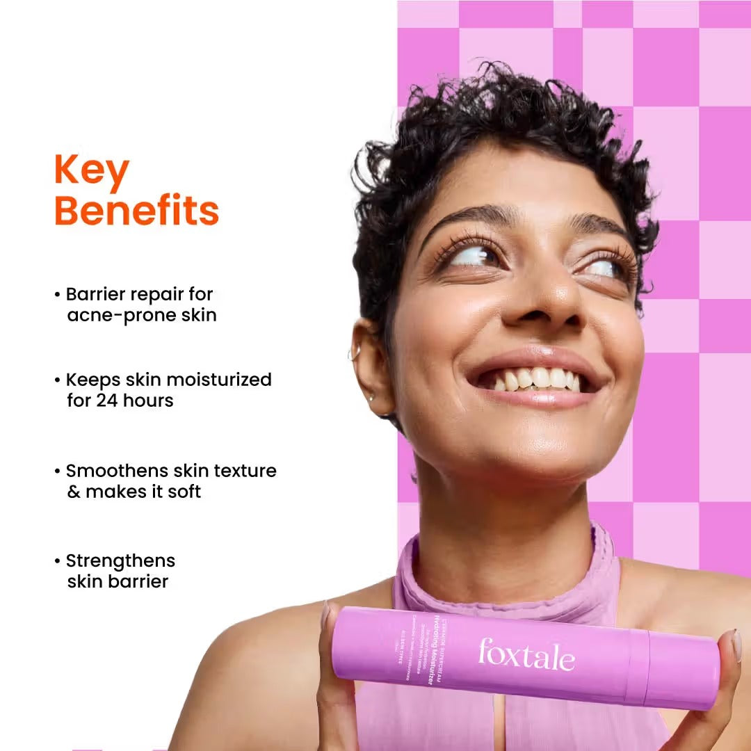 Foxtale Ceramide Moisturizer for Dry Skin and Skin Barrier Care