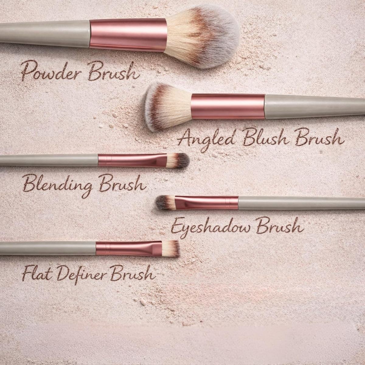 6 Pcs Makeup Brush Set for Women & Girls