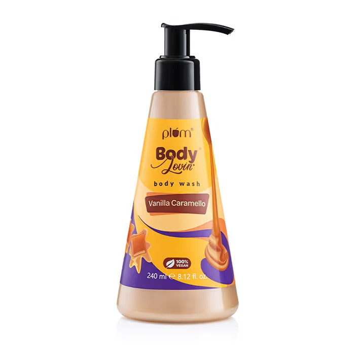 Plum Body Lovin Vanilla Caramello Body Wash Warm Caramel SLS Free Body Wash