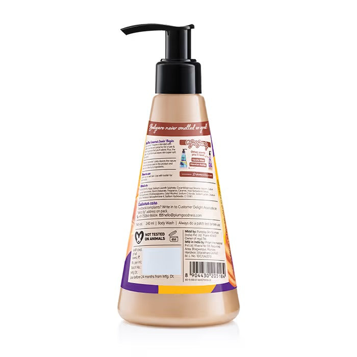 Plum Body Lovin Vanilla Caramello Body Wash Warm Caramel SLS Free Body Wash