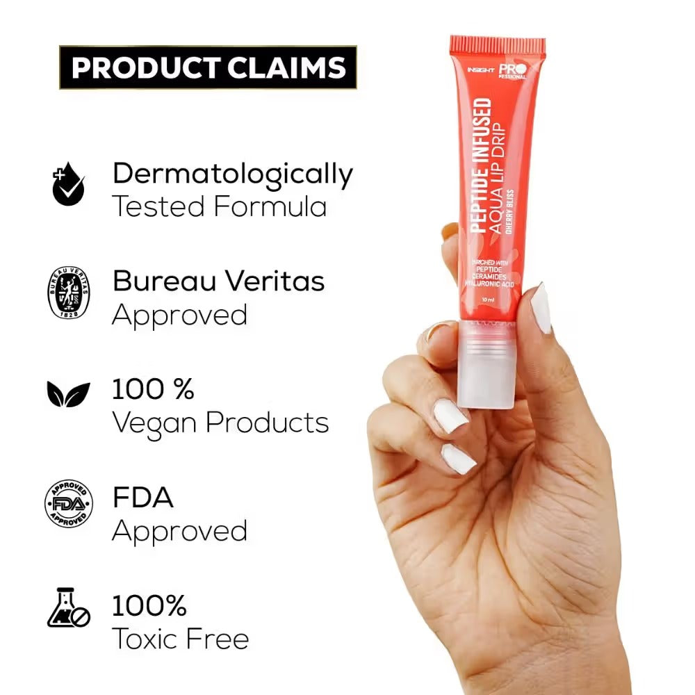 Insight Professional Peptide Infused Aqua Lip Drip - Cocoa Kiss, 10ml