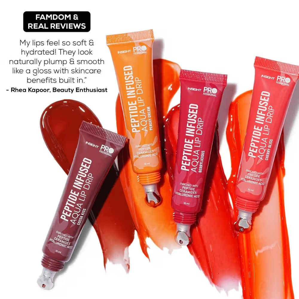Insight Professional Peptide Infused Aqua Lip Drip - Peachy Dream, 10ml