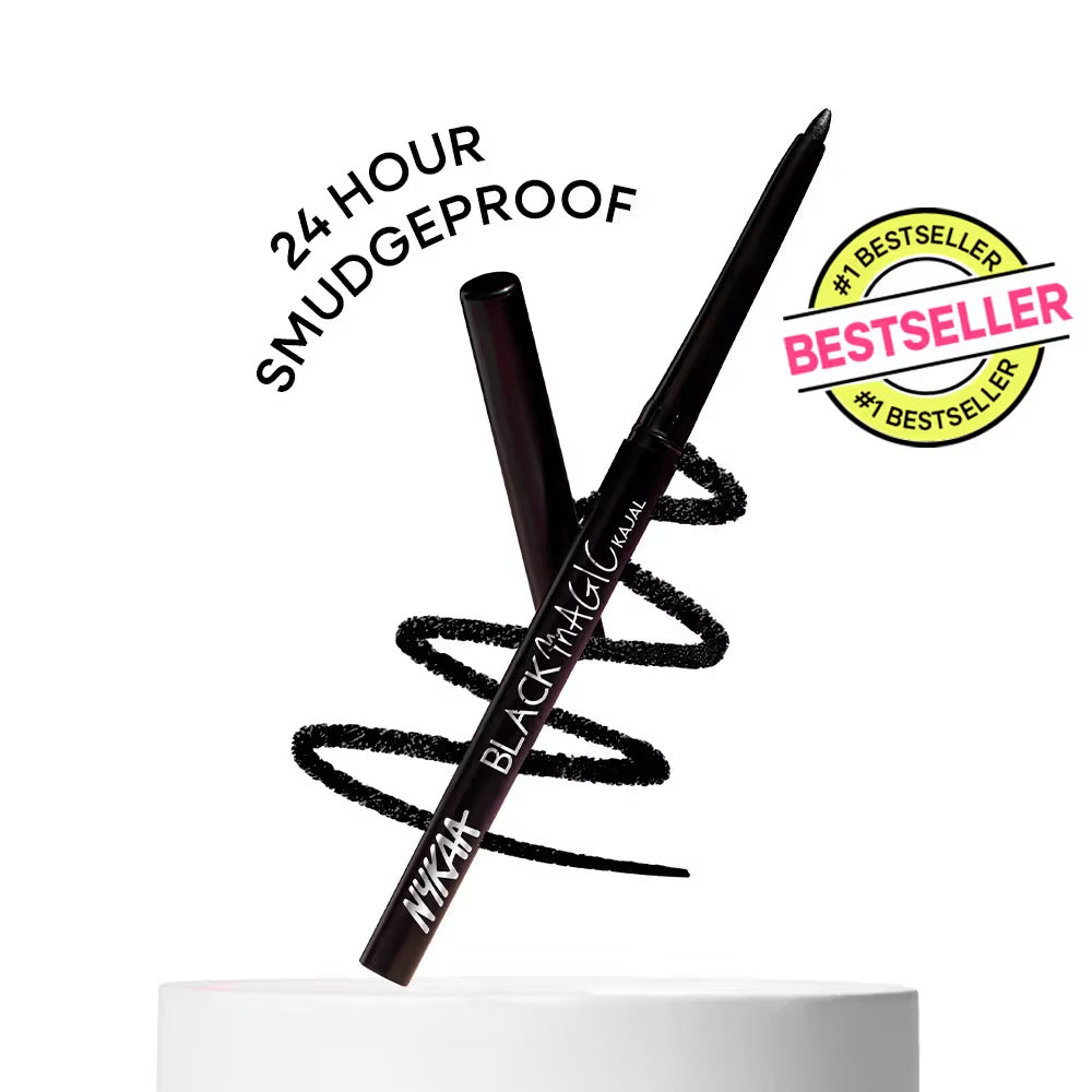 Nykaa Magic Smudge-Proof Kajal Pencil – Intense Black