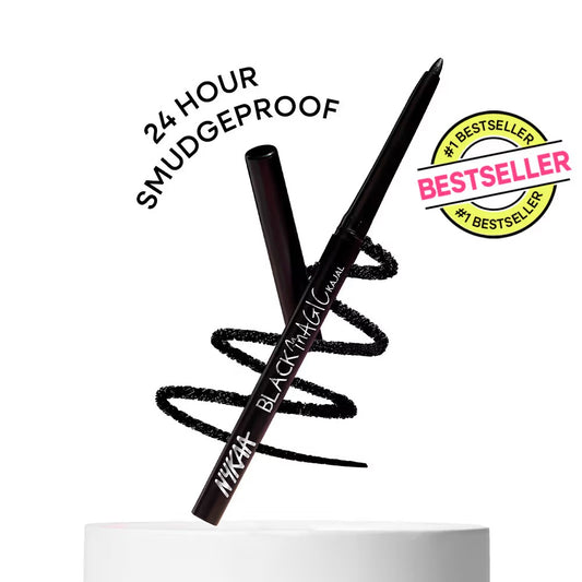 Nykaa Magic Smudge-Proof Kajal Pencil – Intense Black