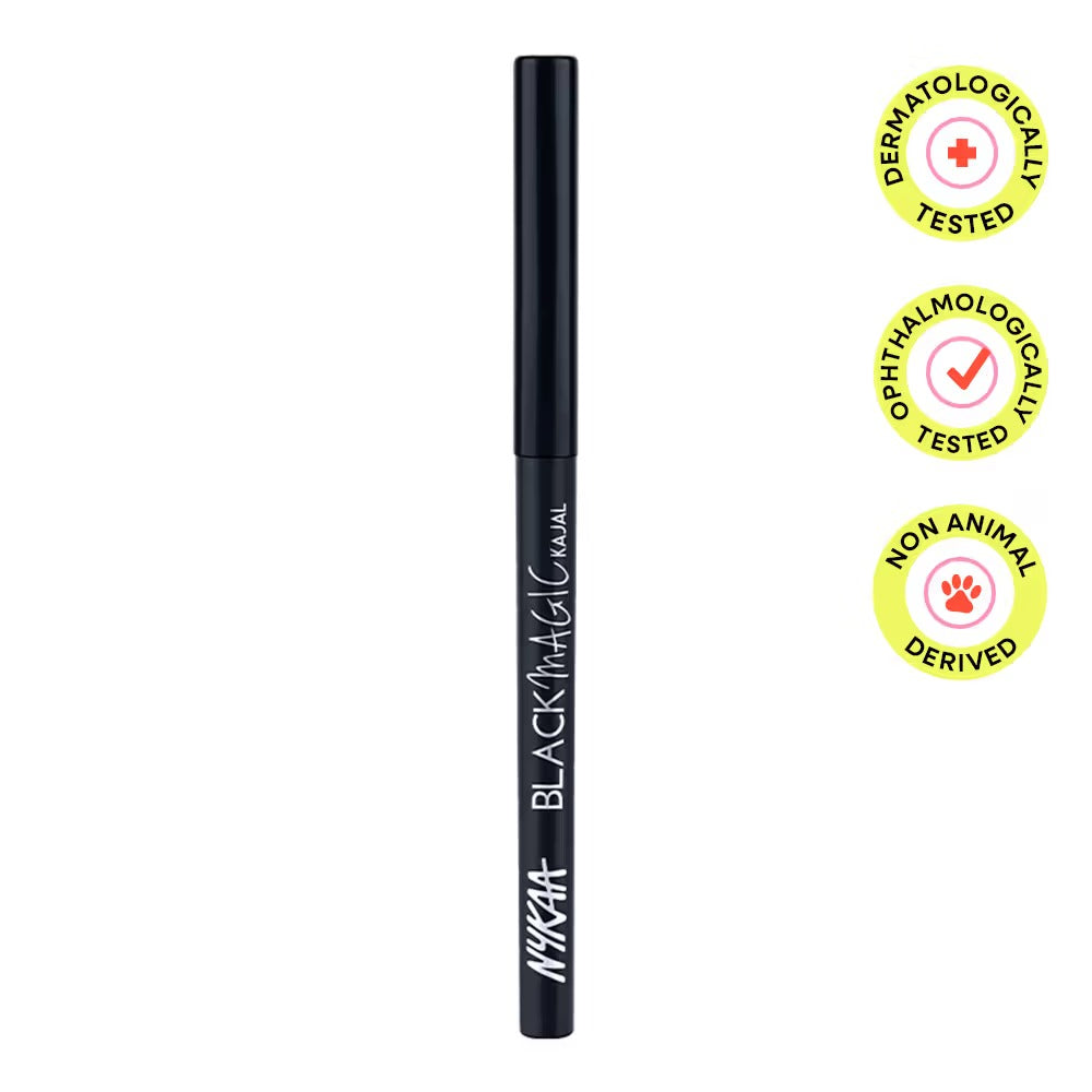 Nykaa Magic Smudge-Proof Kajal Pencil – Intense Black