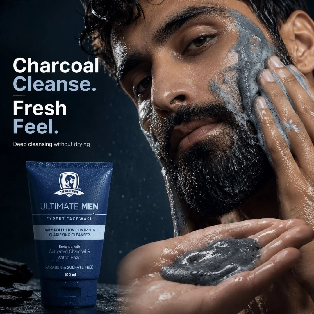 Facewash with Activated Charcoal For Men