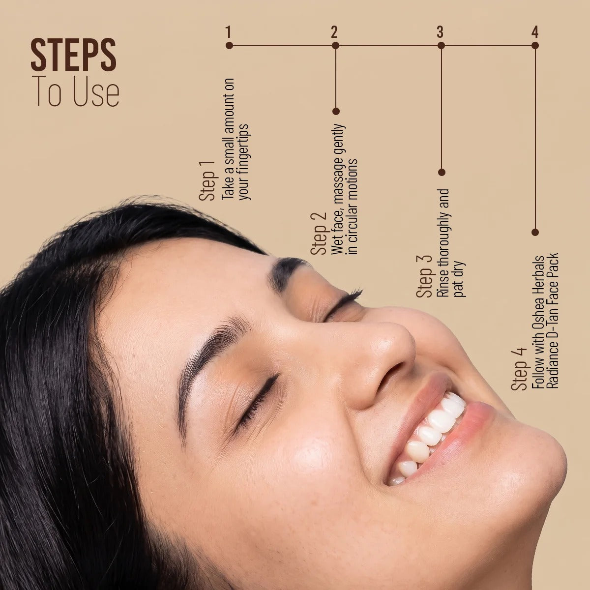 Oshea Radiance D-Tan Facewash - [120gm]