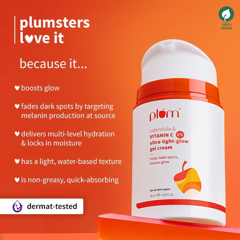 Plum 1% Vitamin C Ultra-Light-Glow Boosting Gel Cream