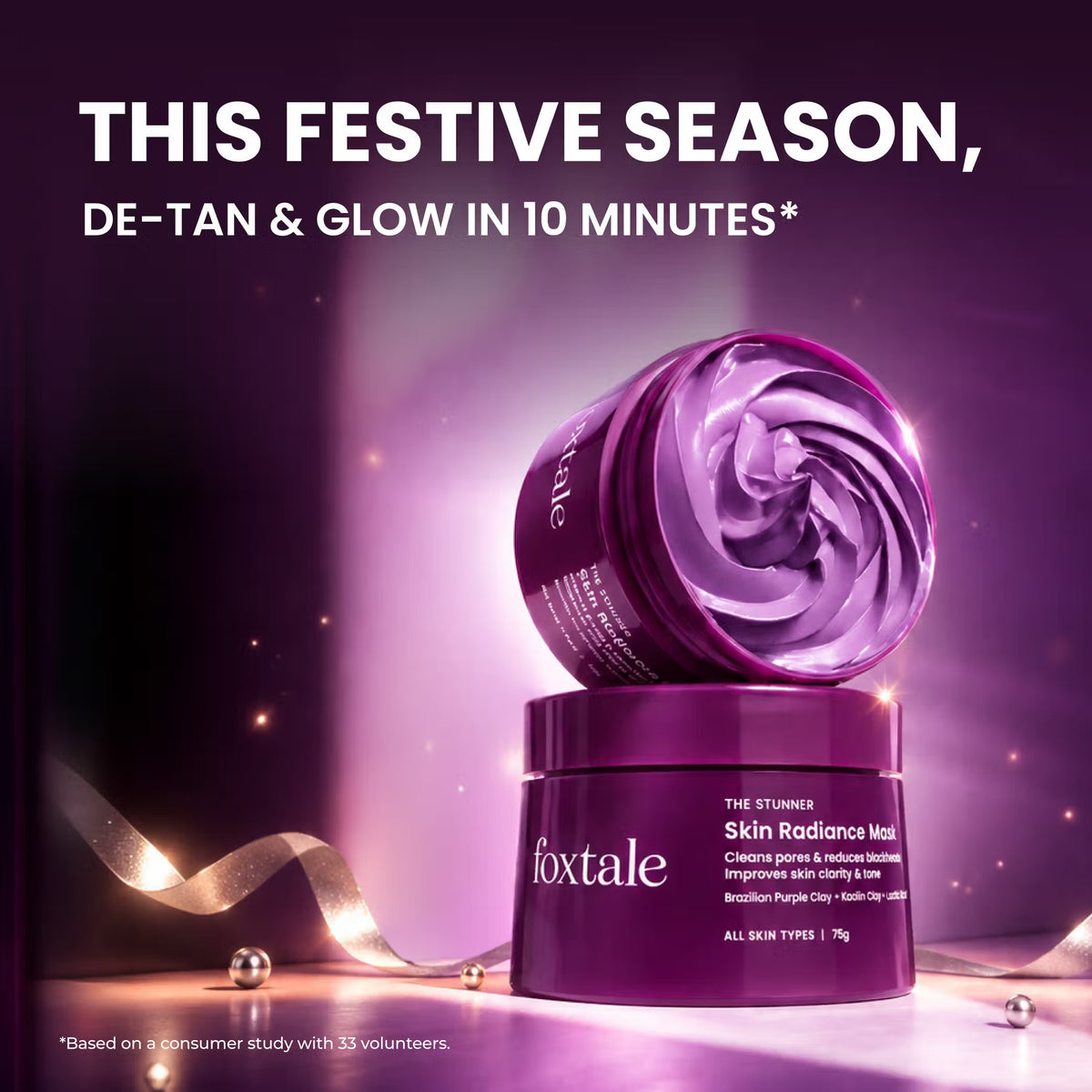 Foxtale De-Tan Face Mask for Brighter-Looking, Hydrated Skin