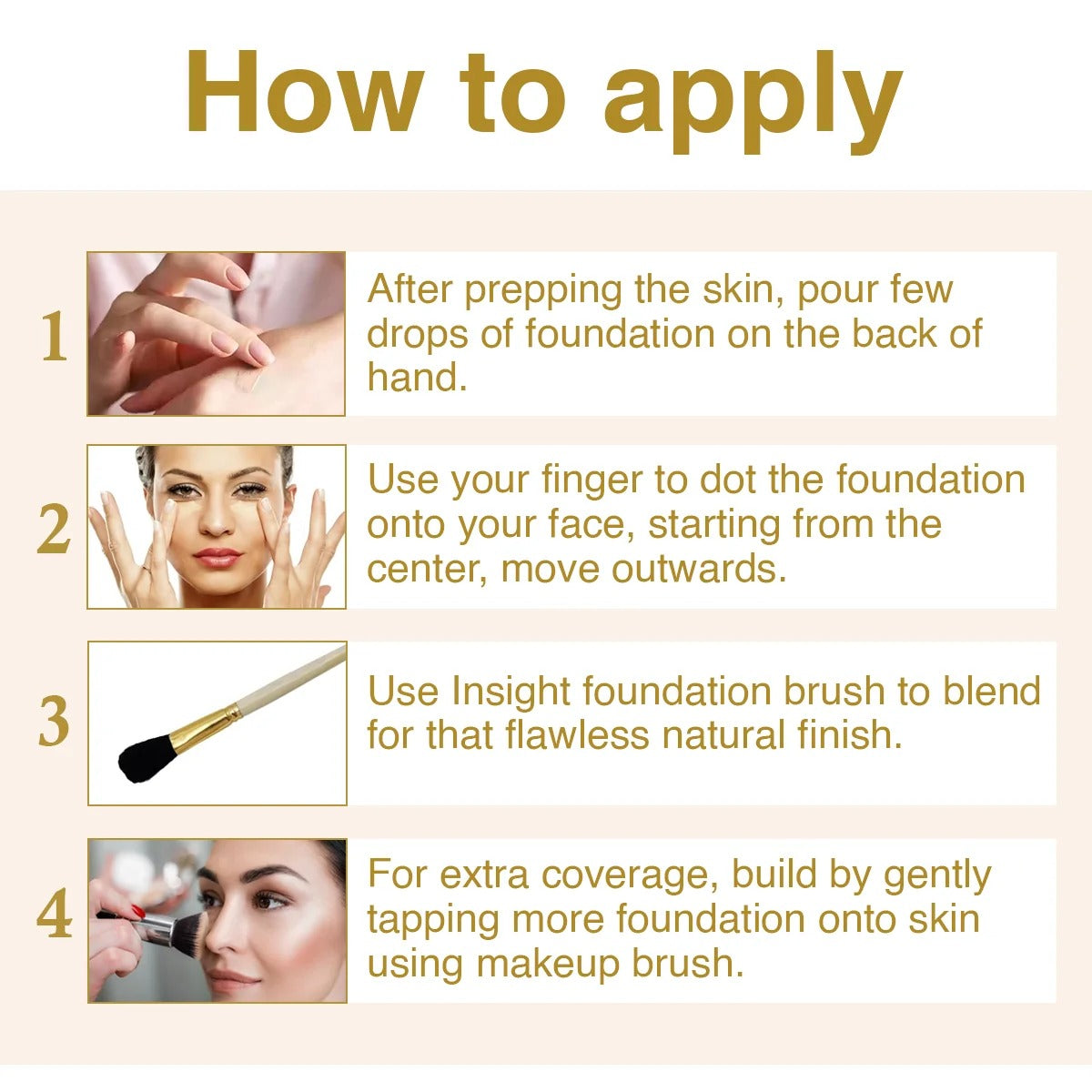 Insight Pro Full Cover Soft Focus Foundation, LN08 - [25gm]
