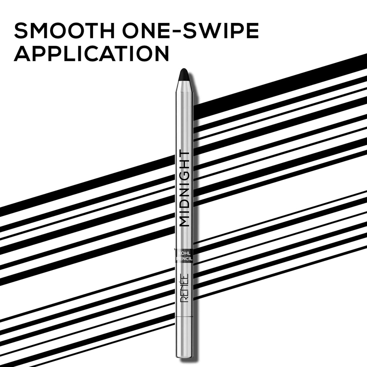 RENEE Midnight Kohl Kajal Pencil, Black - [1.5g]