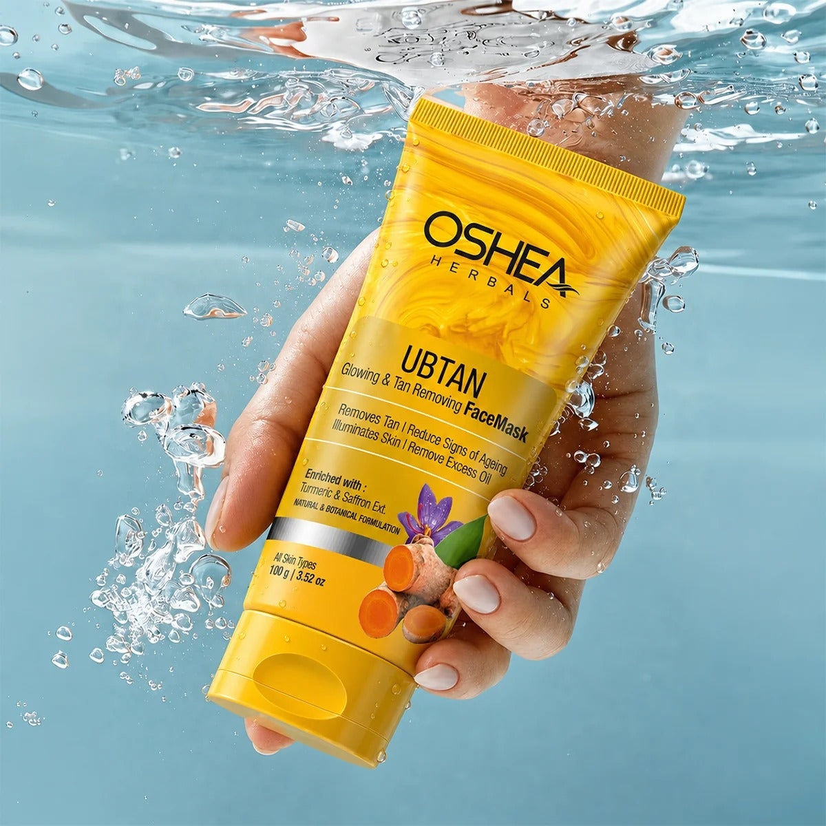 Oshea Ubtan Glowing & Tan Removing Face Mask - [100gm]