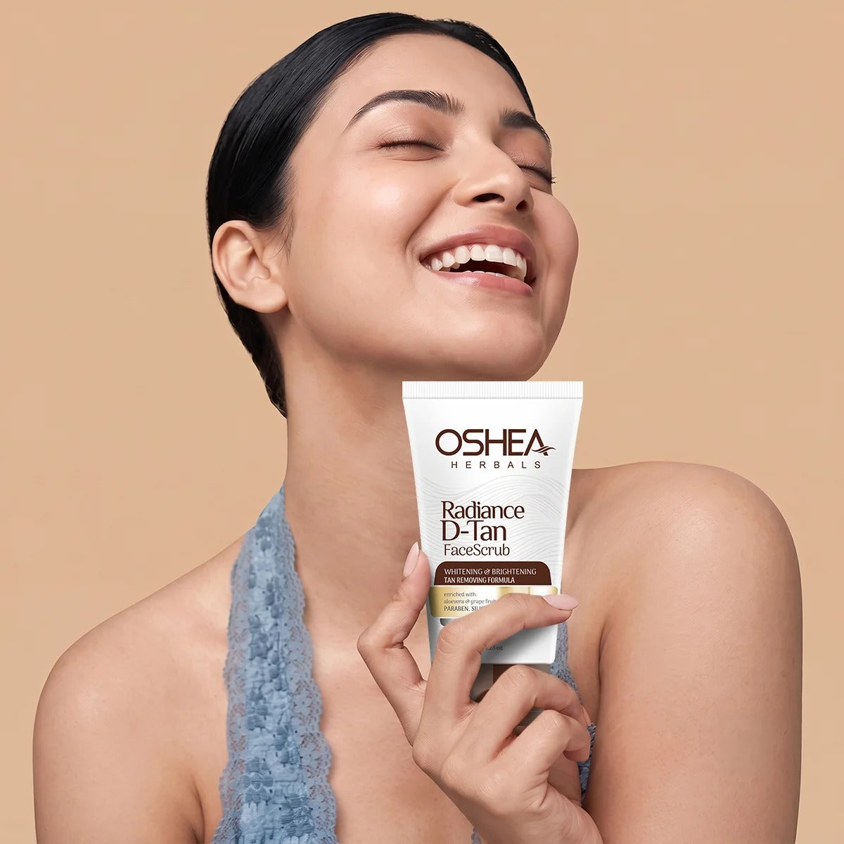 Oshea Radiance D-Tan Face Scrub - [120gm]