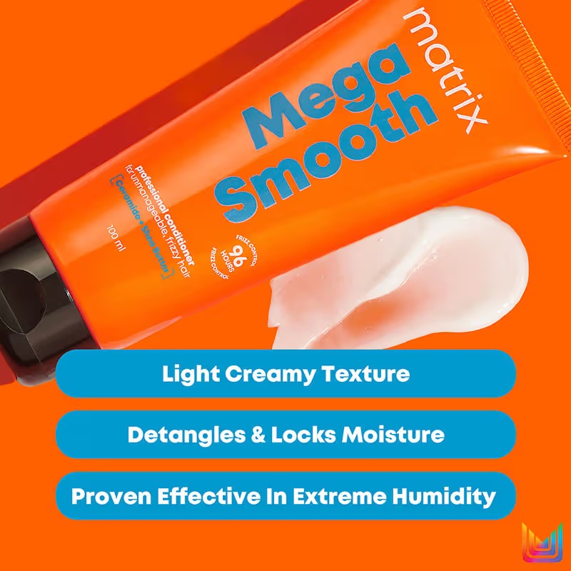Matrix Professional Mega Smooth Anti-Frizz Conditioner with Shea butter Max Smoothness for 4 Days - [200ml]