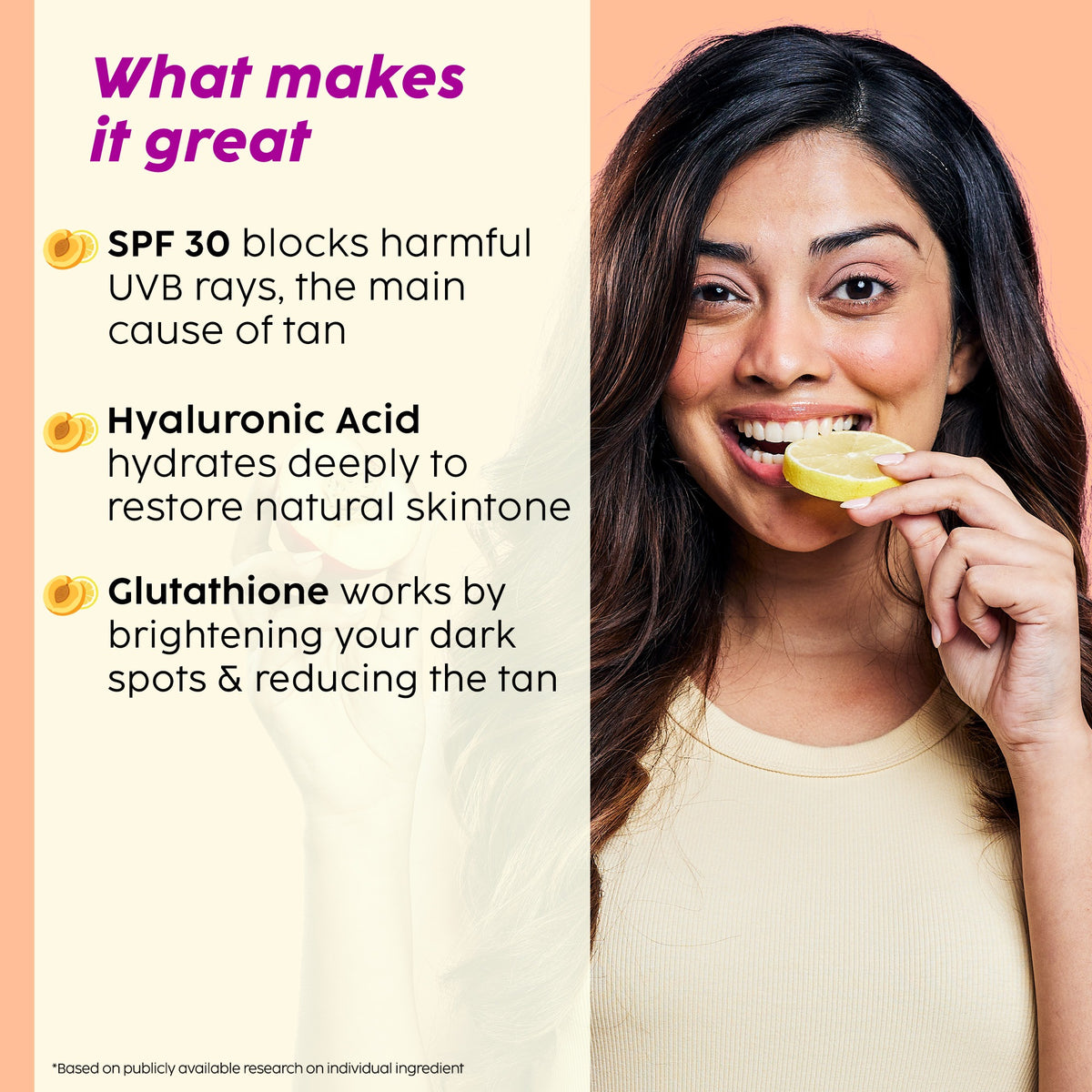 Plix Peaches & Lemon De-Tan Body Lotion SPF 30 – 150ml