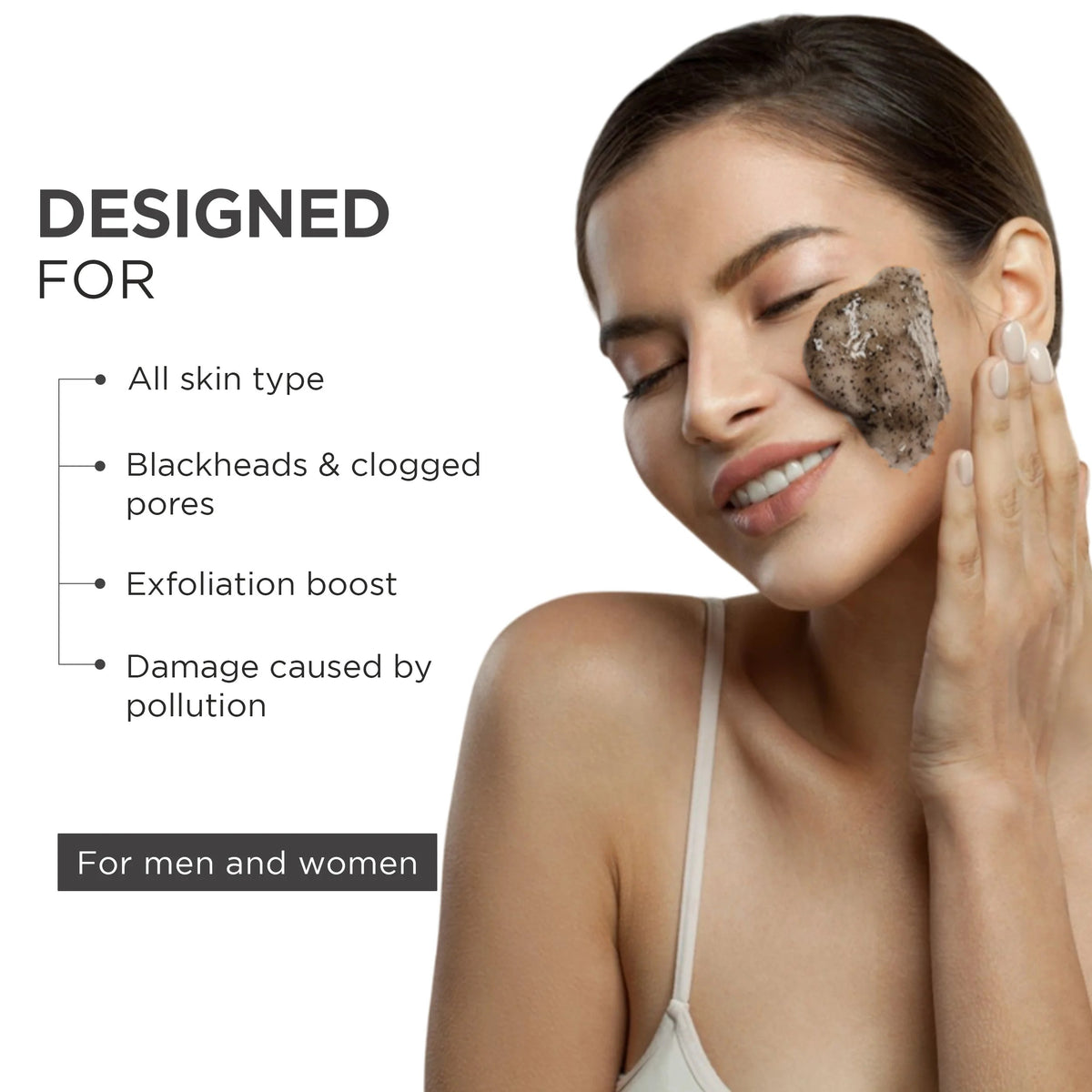 Oshea Activated Charcoal Face Scrub for a Deep-Cleansing Routine
