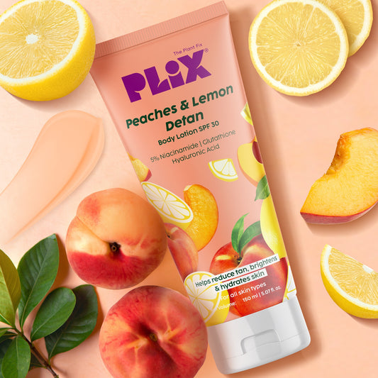 Plix Peaches & Lemon De-Tan Body Lotion SPF 30 – 150ml