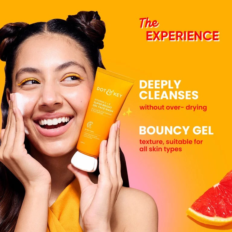Dot & Key Vitamin C + E Gel Face Wash for Glowing Skin
