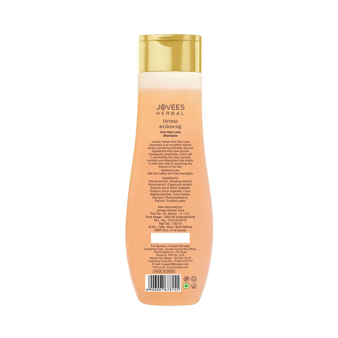 Jovees Henna & Ginseng Anti Hair Loss Shampoo, 300ml