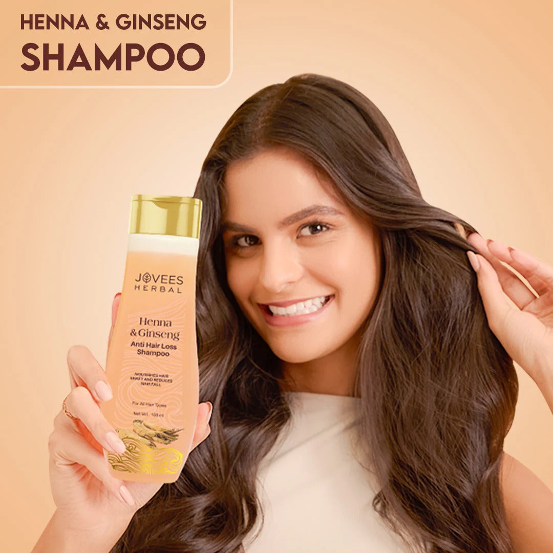 Jovees Henna & Ginseng Anti Hair Loss Shampoo, 300ml