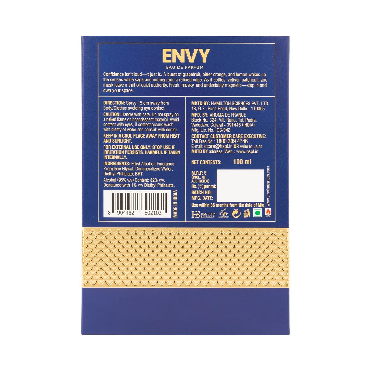 Envy Eminence Perfume for Men – [100ml]