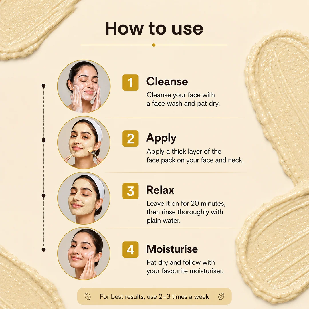 Jovees Insta Fair Liquorice Glow Face Pack for Tan Removal & Brightening | Clay Face Mask to Clean Pores, Remove Blackheads & Dark Spots
