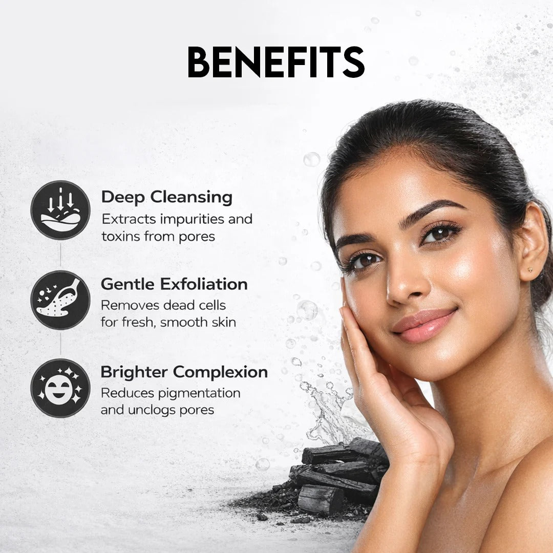 Jovees Activated Charcoal Detoxifying Peel Off Mask | Clarifies
