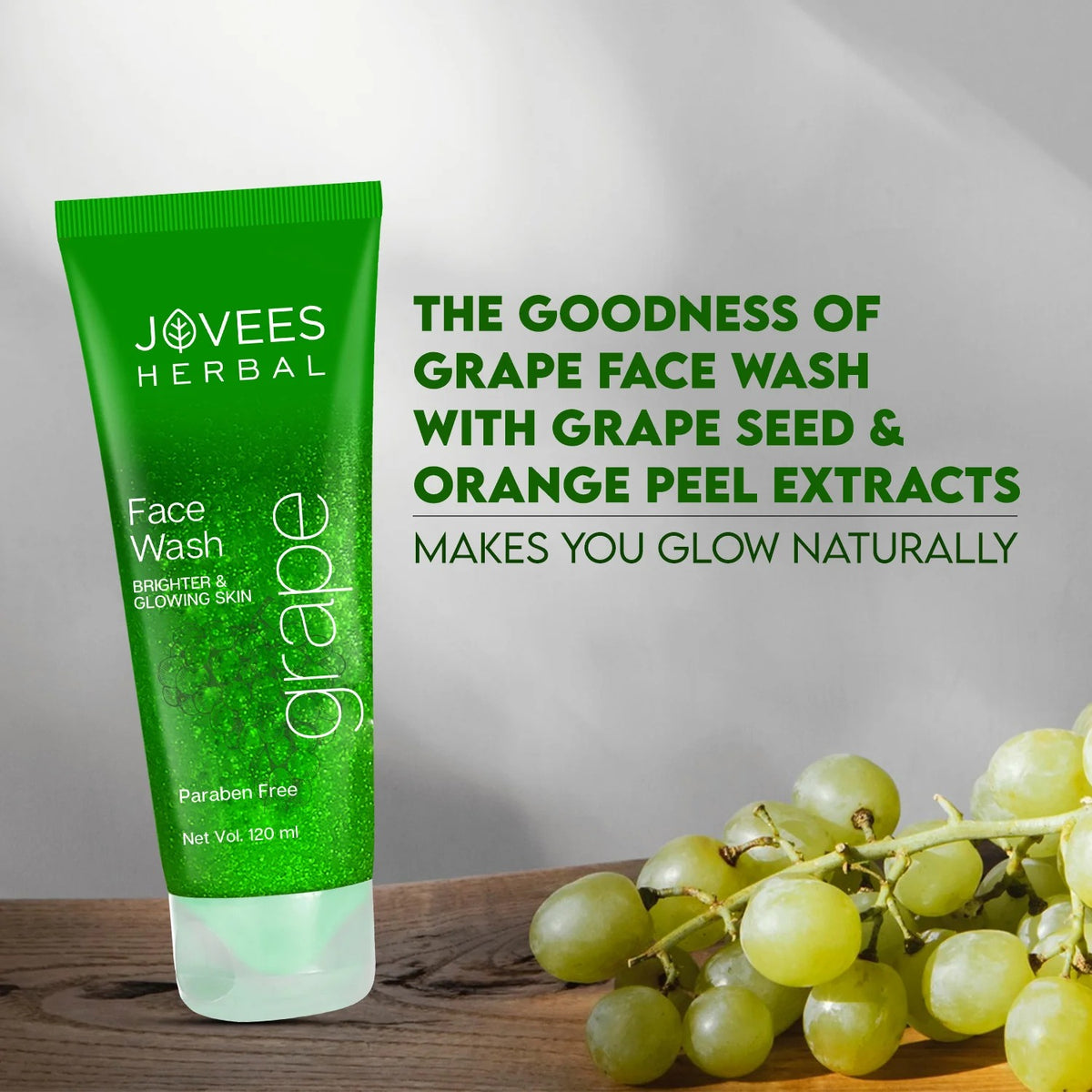 Grape Face Wash With Grape Seed & Orange Peel Extracts - [120ml]
