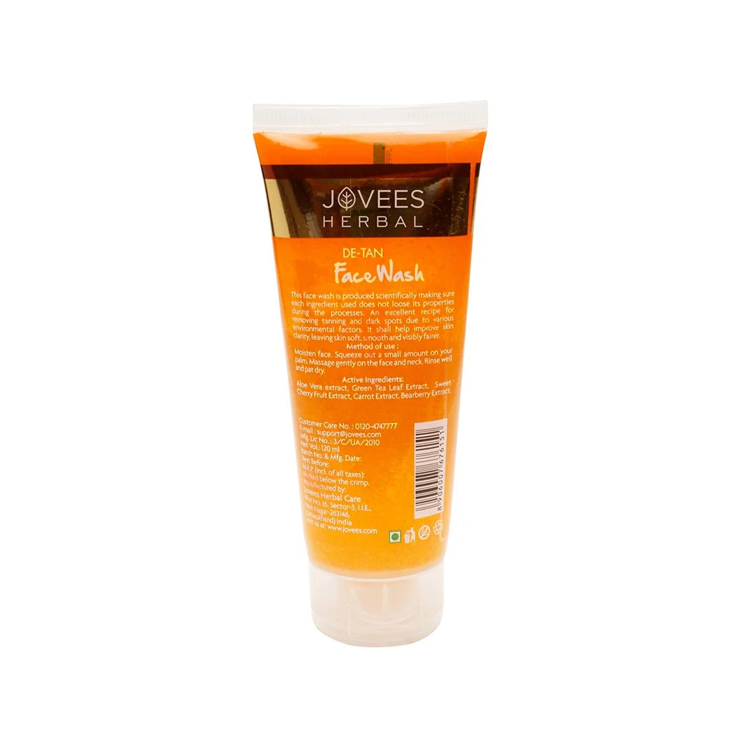 De-Tan Face Wash for Tan Removal | Gently Cleanses - [120ml]