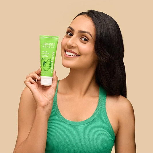 Jovees Papaya & Honey Face Scrub | With Honey & Neem | Normal to Dry Skin - 100gm