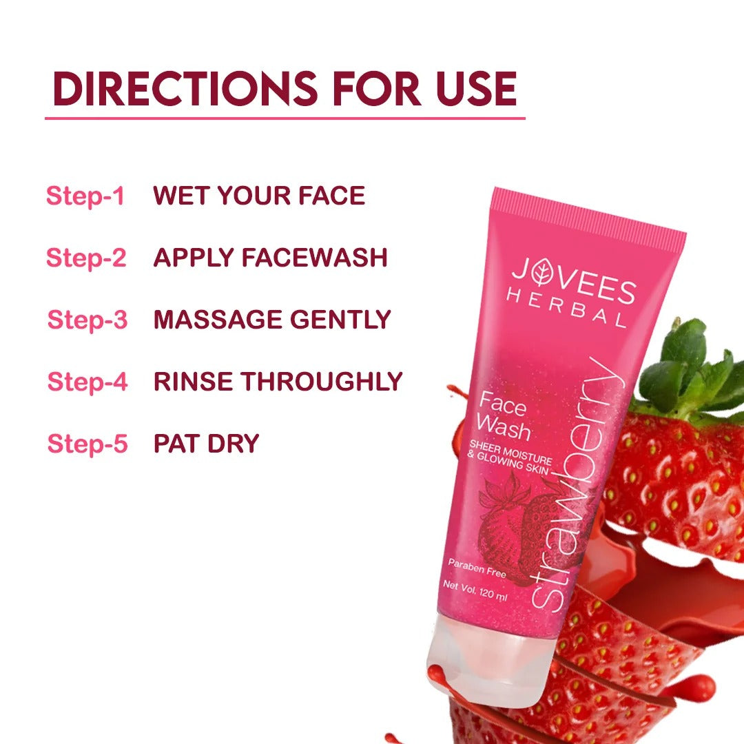 Jovees Strawberry Face Wash - [120ml]