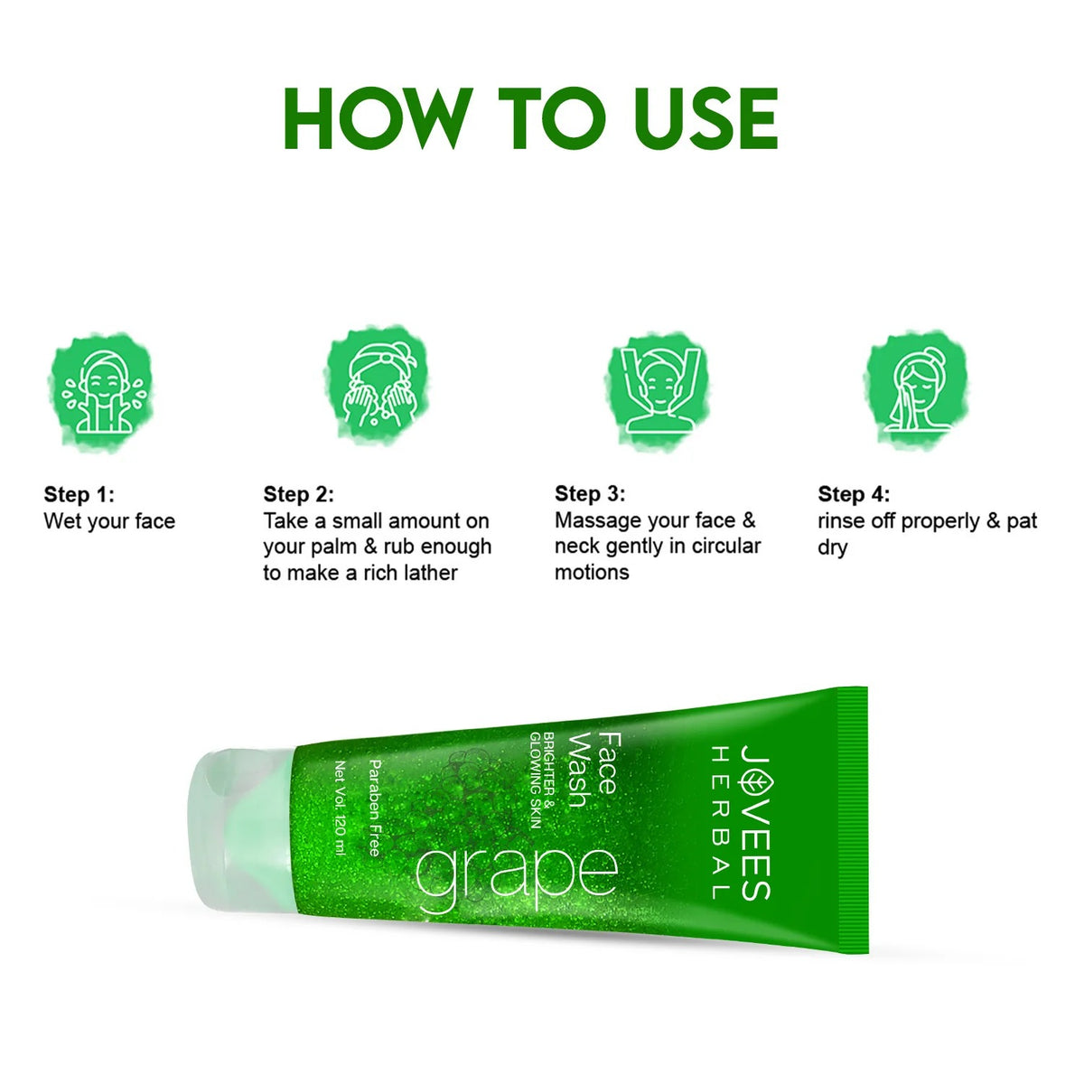 Grape Face Wash With Grape Seed & Orange Peel Extracts - [120ml]
