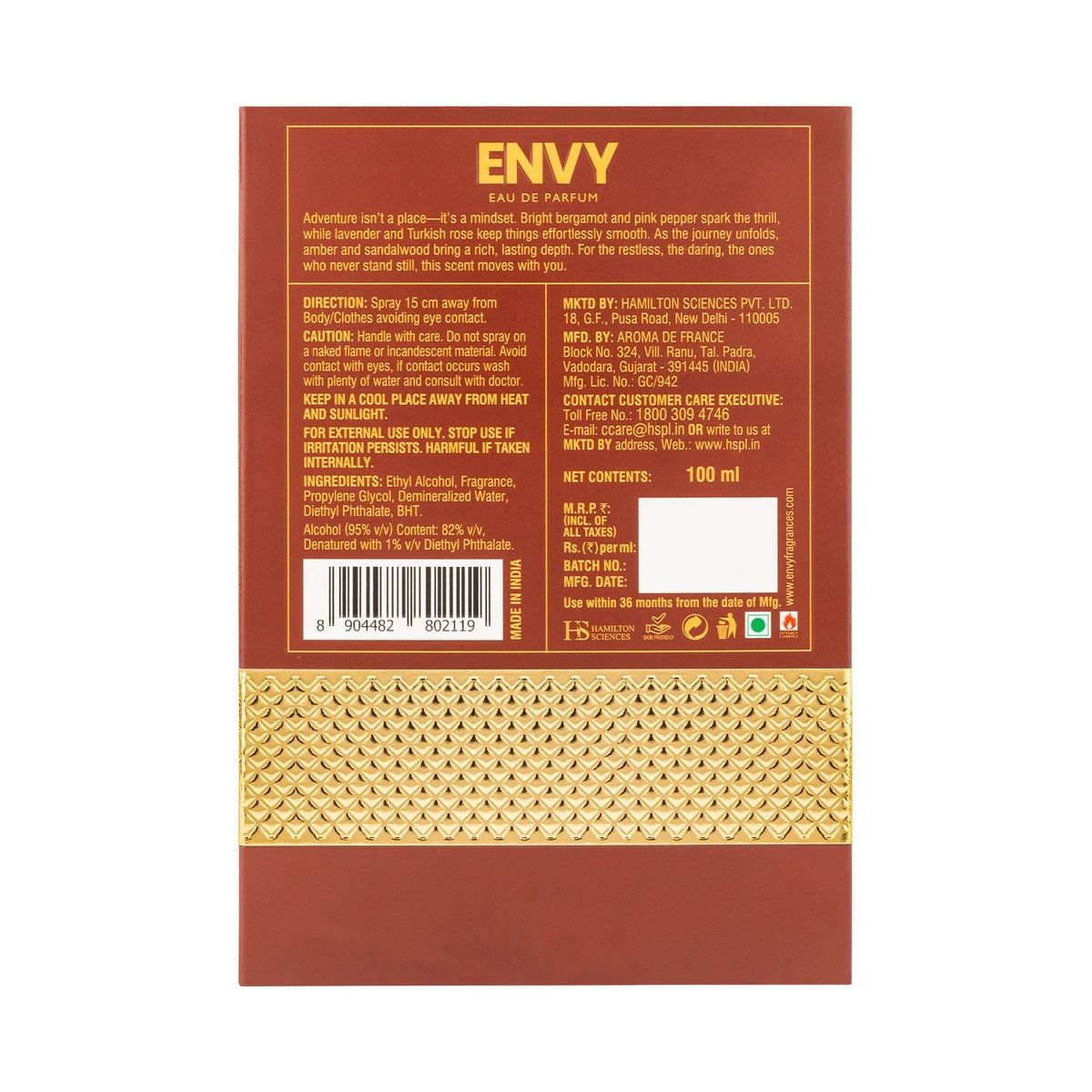 Envy Explorer Perfume for Men – [100ml]