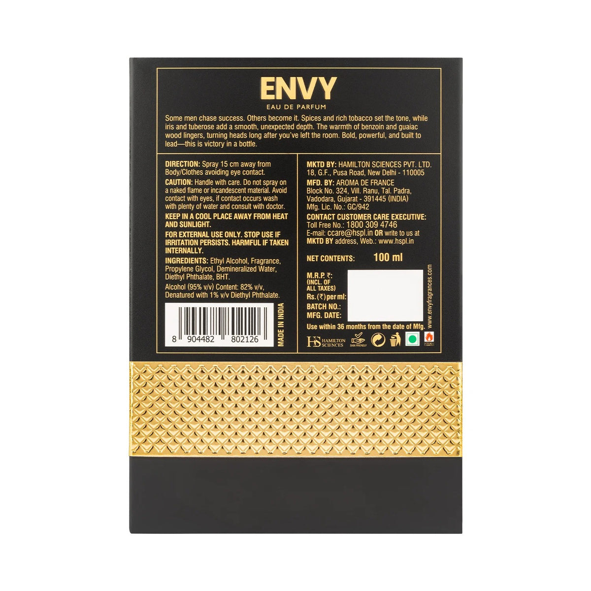 Envy Triumph Perfume For Men – [100ml]