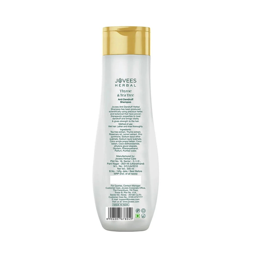 Jovees Thyme & Tea Tree Anti-Dandruff Shampoo, 300ml