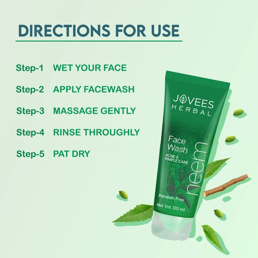 Neem Face Wash With Tea Tree Extracts - [120ml]
