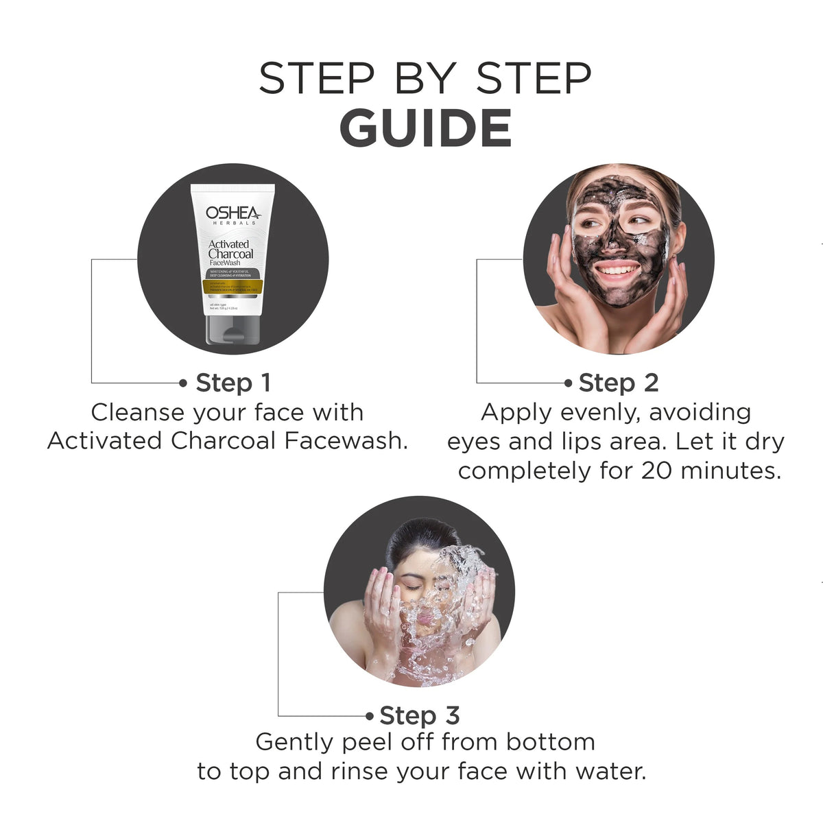 Oshea Bamboo Charcoal Peel Off Mask - [120gm]