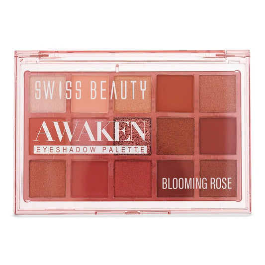 Swiss Beauty Awaken Eyeshadow Palette – Blooming Rose, 11g