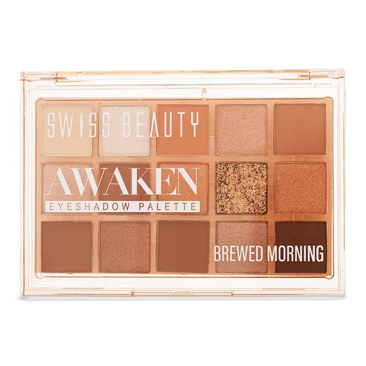 Swiss Beauty Awaken Eyeshadow Palette – Brewed Morning, 11g